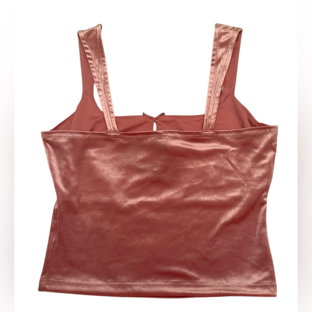 Wild Fable Shiny Pink Camisole Top Size XS Polyester Spandex NWT